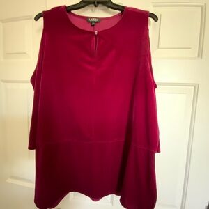 Ralph Lauren Cold Shoulder Top